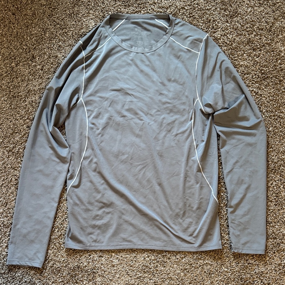 Patagonia Breathable Gray Long Sleeve Shirt